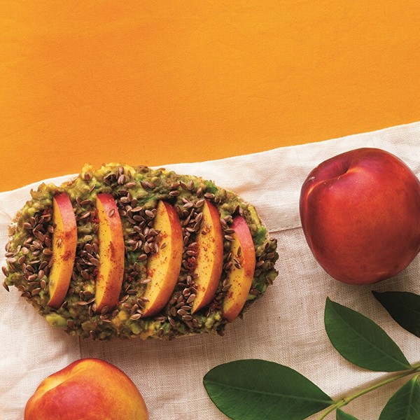 Avocado and Nectarine Bread Topping