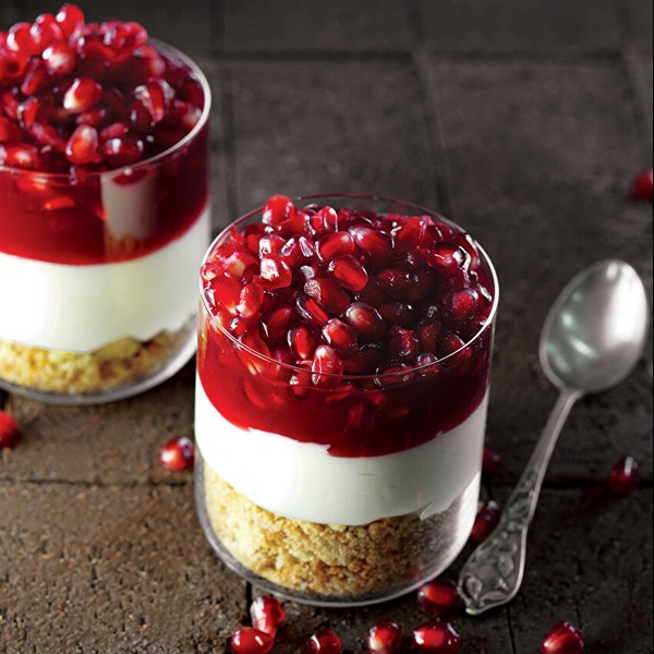 Pomegranate Jelly Cheesecake